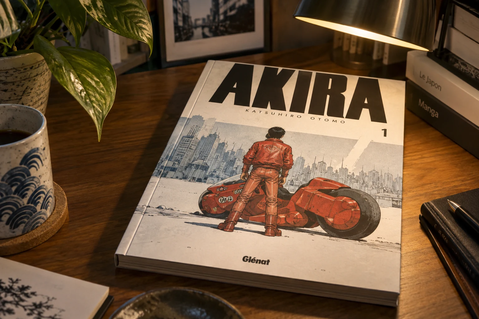 Scène reconstituée autour de Glénat publie Akira