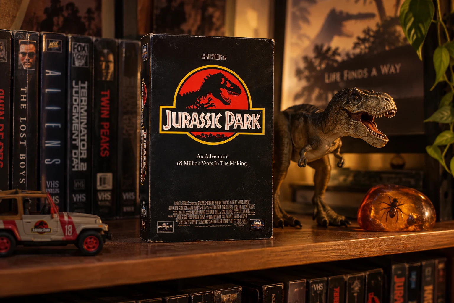 Scène reconstituée autour de Jurassic Park