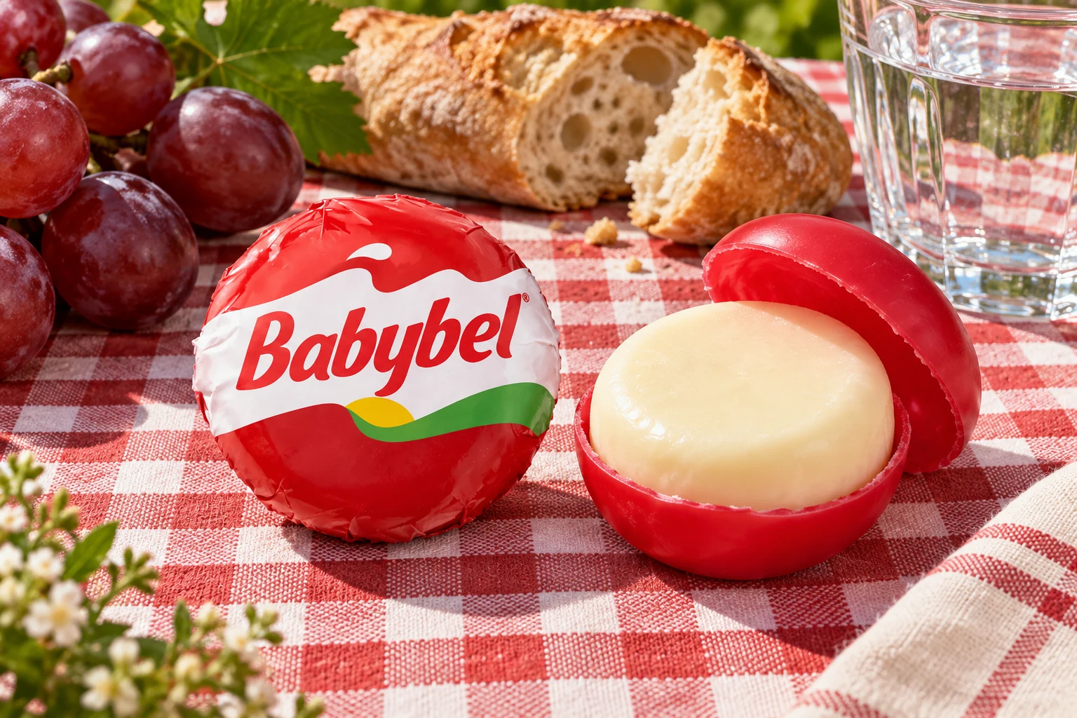 Scène reconstituée autour de Kiri, Babybel, Ficello