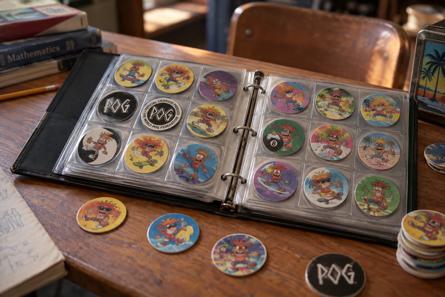 Scène reconstituée autour de Les POGS